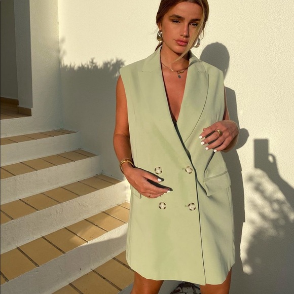 zara vest blazer
